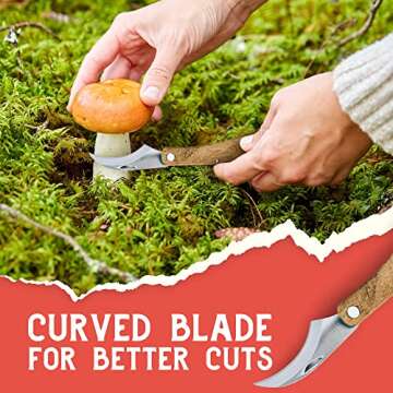 Gather Americana Mushroom Foraging Knife - Premium Quality Tool