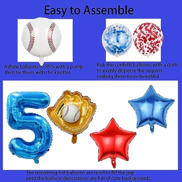 HADCKJA Baseball Balloon Kit for Birthday Party Decorations