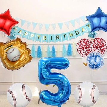 HADCKJA Baseball Balloon Kit for Birthday Party Decorations