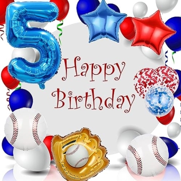 HADCKJA Baseball Balloon Kit for Birthday Party Decorations