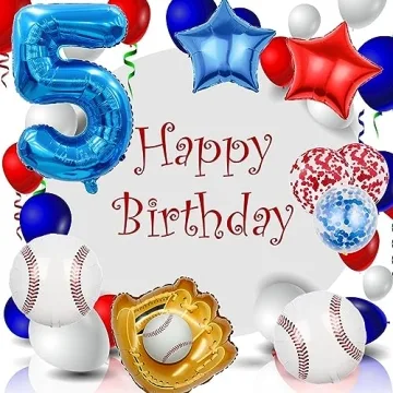 HADCKJA Baseball Balloon Kit for Birthday Party Decorations