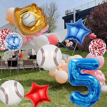 HADCKJA Baseball Balloon Kit for Birthday Party Decorations