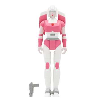 Super7 Transformers Arcee - 3.75" Transformers Action Figure with Accessory Classic Cartoon Collecti...