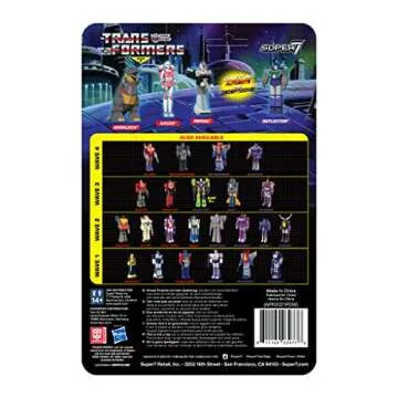 Super7 Transformers Arcee - 3.75" Transformers Action Figure with Accessory Classic Cartoon Collectibles and Retro Toys