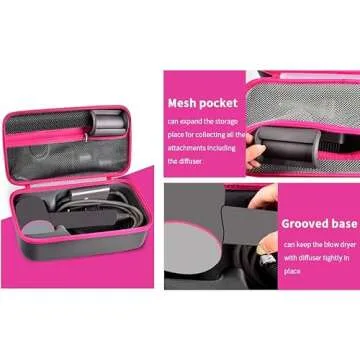 ANKHOH Case Holder Compatible with Dyson Supersonic Hair Dryer, Blow Dryer Storage Bag Fits for Dyson Supersonic Limited Gift Set Edition and Accessories, Box Only