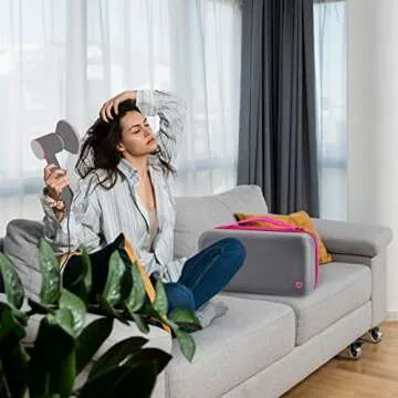 ANKHOH Case Holder Compatible with Dyson Supersonic Hair Dryer, Blow Dryer Storage Bag Fits for Dyson Supersonic Limited Gift Set Edition and Accessories, Box Only