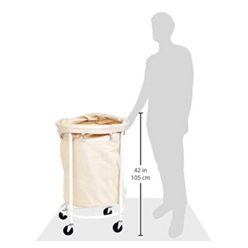 Amazon Basics Rolling Laundry Hamper with Removable Liner