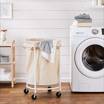 Amazon Basics Rolling Laundry Hamper with Removable Liner
