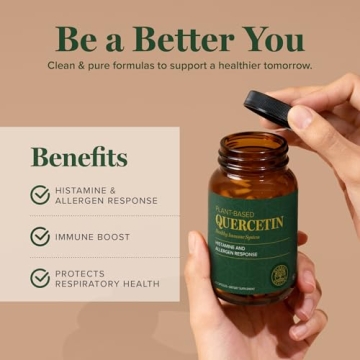 Quercetin 250mg Supplement for Immune & Allergy Support