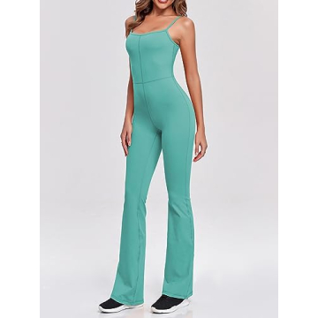 Stylish Abonlen Flare Jumpsuit for Women in Mint Green