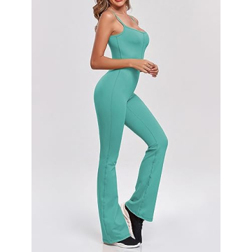Stylish Abonlen Flare Jumpsuit for Women in Mint Green