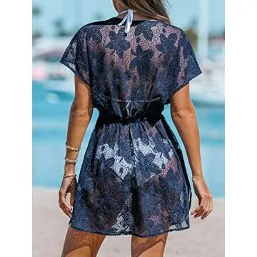 CUPSHE Stylish V Neck Cover-Up Dress for Women