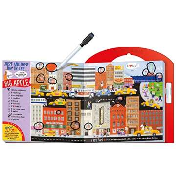 Peaceable Kingdom Get Going, America Write and Wipe Games To Go! Activity Book