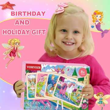 Wooden Puzzles for Kids Ages 4-6 - Educational Fun