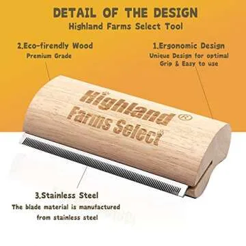 Deshedding Grooming Tool for Pets - Ergonomic & Effective