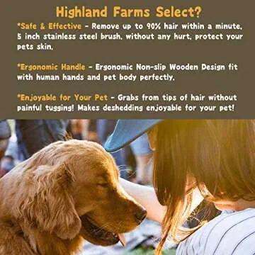 Deshedding Grooming Tool for Pets - Ergonomic & Effective