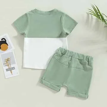 Toddler Baby Boy Summer Outfit Set - Stylish and Comfortable