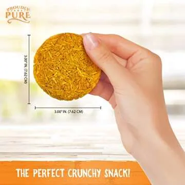 Proudly Pure Parmesan Cheese Crisps - Keto Snacks Zero Carb Crunchy Delicious Healthy 100% Natural Aged Cheesy Parm Chips Wheat & Gluten Free Keto Crackers Low Carb Snacks (Original, 4 Pack)