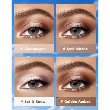 KIMUSE 4 Colors Eyeshadow Stick - 3-in-1 Eye Brightener