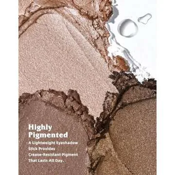 KIMUSE 4 Colors Eyeshadow Stick - 3-in-1 Eye Brightener