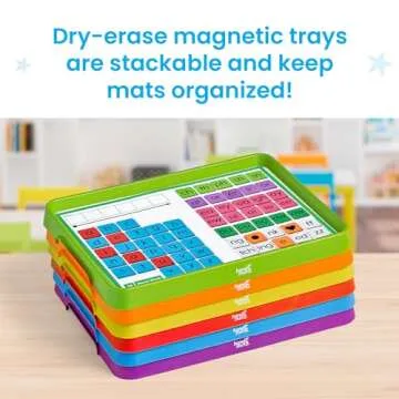 hand2mind Advancing Phonics Word Work Small Group Set, Magnetic Letter Tiles, Magnetic Letter Trays, Kindergarten Phonics Manipulatives, Phonemic Awareness, Science of Reading Classroom Materials