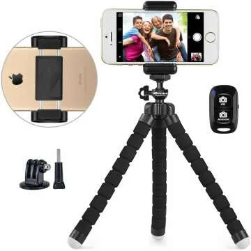 UBeesize Phone Tripod Portable Adjustable Camera Stand
