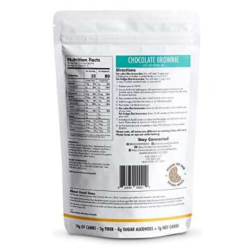 Good Dee's Keto Brownie Mix - Low Carb Keto Baking Mix with Sunflower Seed Flour - Keto Desserts with No Sugar, Grains, Nuts, Soy, or Gluten - 1G Net Carb per Brownie, 12 Servings per Pack - 3-Pack