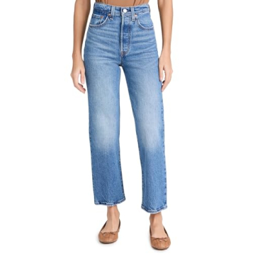 Levi's Women's Premium Ribcage Straight Ankle Jeans Dance Around