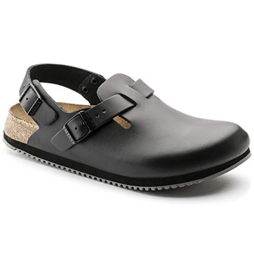 Birkenstock Men's Black Leather Clogs Size 7.5 US