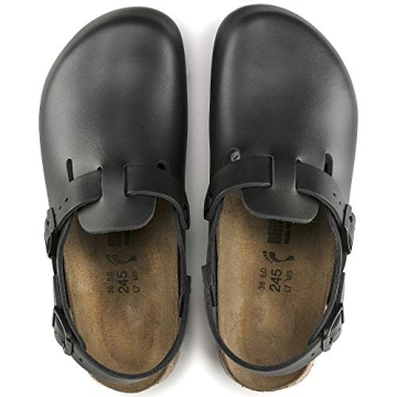 Birkenstock Men's Black Leather Clogs Size 7.5 US