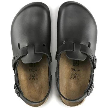 Birkenstock Men's Black Leather Clogs Size 7.5 US