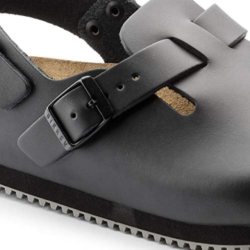 Birkenstock Men's Black Leather Clogs Size 7.5 US