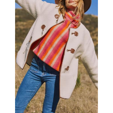 Trendy 2024 Women's Sherpa Fleece Jacket - Dokotoo