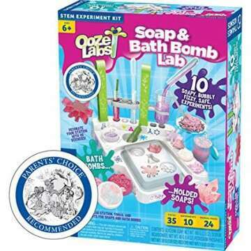Ooze Labs Soap & Bath Bomb Science Kit for Kids