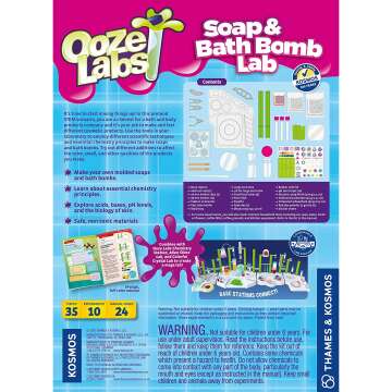 Ooze Labs Soap & Bath Bomb Science Kit for Kids