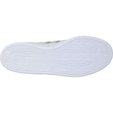 adidas Women's Cloudfoam Advantage Sneaker, Light Granite/FTWR White/Light Granite, 7