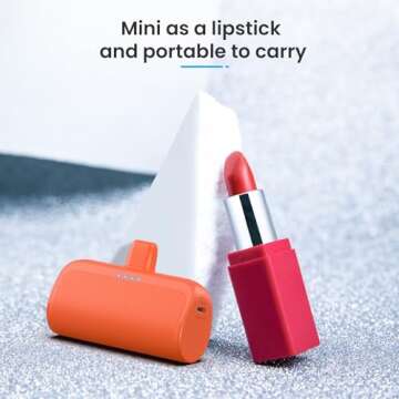 Mini Portable Charger for iPhone - 5200mAh Power Bank