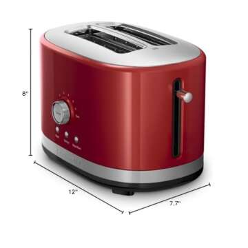 KitchenAid KMT2116ER 2 Slice Slot Toaster with High Lift Lever, Empire Red