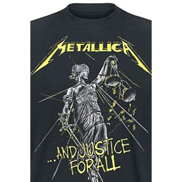 Metallica Men's Justice All Tracks T-Shirt - Black