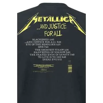 Metallica Men's Justice All Tracks T-Shirt - Black