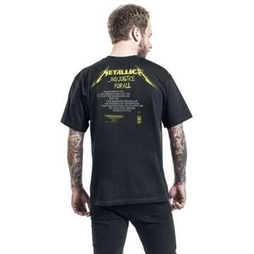 Metallica Men's Justice All Tracks T-Shirt - Black