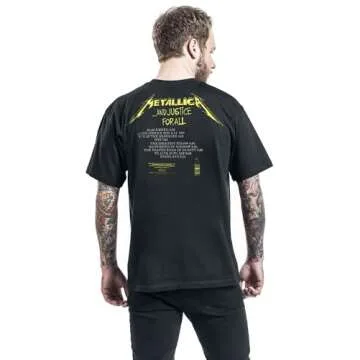 Metallica Men's Justice All Tracks T-Shirt - Black