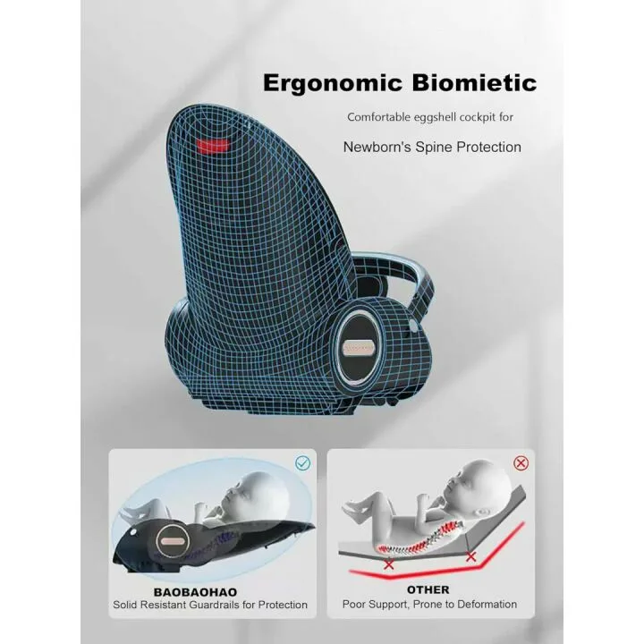 Reversible Baby Stroller with UV Protection and Safety