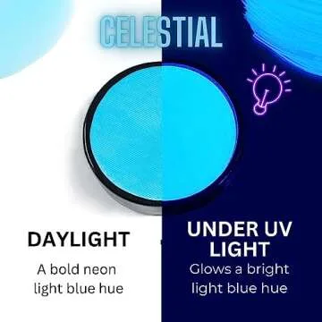 Mehron Paradise FX Neon UV Glow Colors | Pro Water Activated Black Light Reactive Paint for Raves, C...