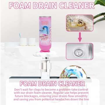 Yugou Foaming Drain Cleaner - Easy-to-Use Clog Remover for Sinks and Tubs (2pcs)