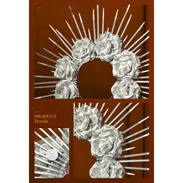 Zivyes Floral Halo Crown for Festivals and Events