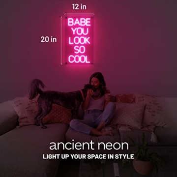 Brighten the Room with Ancient Neon Babe Sign
