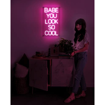 Brighten the Room with Ancient Neon Babe Sign