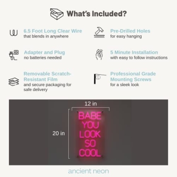 Brighten the Room with Ancient Neon Babe Sign