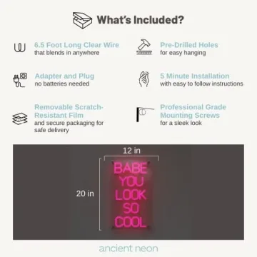 Brighten the Room with Ancient Neon Babe Sign